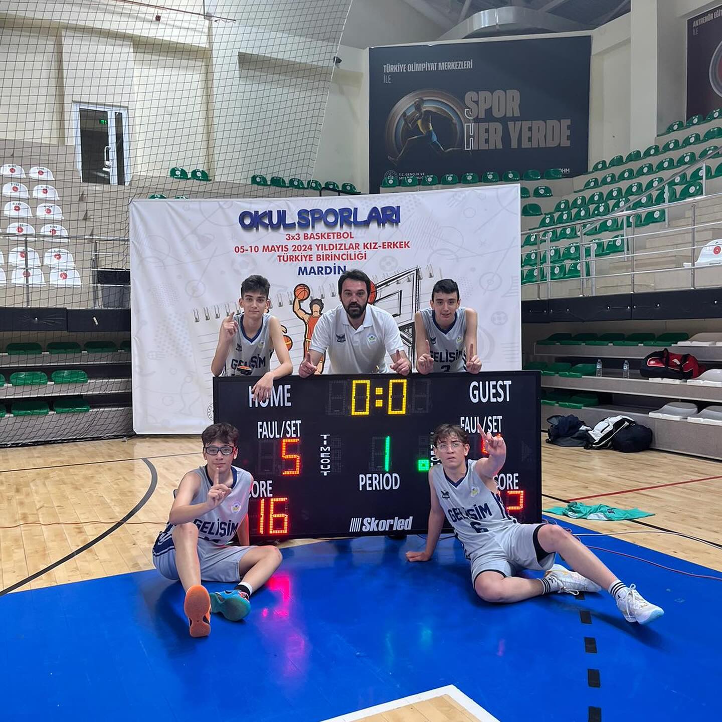 Okul Sporları Yıldız Erkekler 3*3 Basketbol Türkiye Şampiyonası'nda Gelişim Okulları Büyük Başarıya İmza Attı