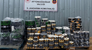 Afyon'da sahte ürün operasyonu