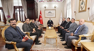 Afyon Gazeteciler Cemiyeti'nden Vali Yiğitbaşı'na ziyaret