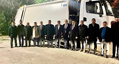 ERKMEN BELEDİYESİNE YENİ ÇÖP TOPLAMA ARACI HİBE EDİLDİ