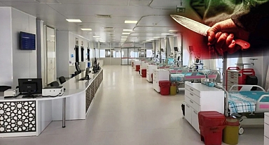 Hastanede karşılaşan husumetlilerin kavgası kanlı bitti: 1 yaralı