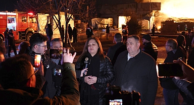 Başkan Köksal, Yangın Bölgesinde Çalışmaları Yerinde İnceledi