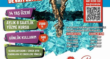 Dr. M. Muharrem Kasapoğlu Olimpik Yüzme Havuzu Yüzme Kursu Kayıtları Başladı