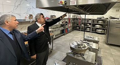 Müdür Sünnetci, her yeri denetledi...