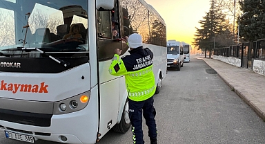 Öğrenci taşıyan servis araçlarına yönelik denetim