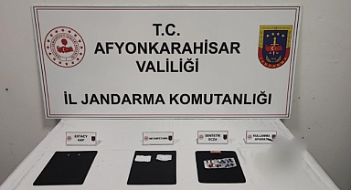 Afyon Jandarma'dan uyuşturucu operasyonu