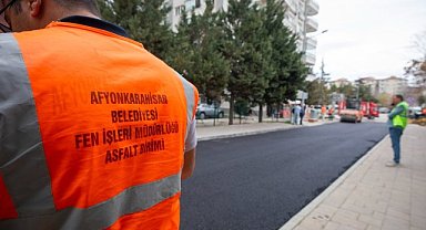 Afyonkarahisar'da Karaman Mahallesi Yolları Yenileniyor