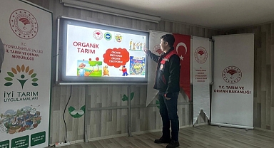 Öğrencilere organik ve iyi tarım anlatıldı