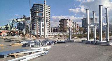 Erkmen'de beklenen üst geçit çalışması başladı