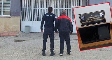 Muayene için gittiği hastanede televizyon çaldı