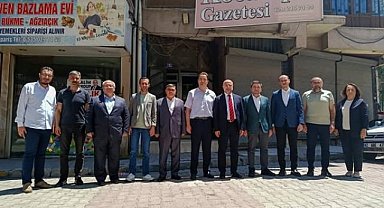 AK Parti Afyon İl Başkanı Şahin, Kocatepe Gazetesi'ni Ziyaret Etti