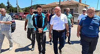 Afyonkarahisar AK Parti İl Başkanı Şahin, Yangın Bölgesinde Cuma Namazı Kıldı