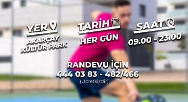 Afyonkarahisar'da Pickleball Sahası Ücretsiz Hizmete Başladı