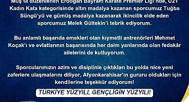 Afyonkarahisar'dan Karate Şampiyonası'nda İki Altın Madalya