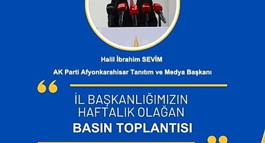 AK Parti Afyon'da Haftalık Değerlendirme Toplantısı Gerçekleştirildi