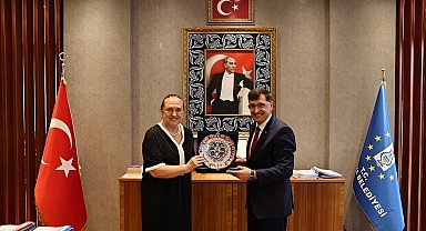 Belediye Başkanı Kahveci, Başkonsolos Novoberdaliu'yu ağırladı