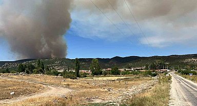 Eskişehir'deki yangının sıçramasına karşı Afyonkarahisar'da önlem alındı