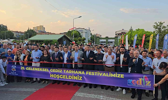 Gediz 21. Geleneksel Tarhana Festivali coşkuyla başladı