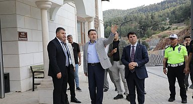 Kütahya Valisi Işın, Gediz Ilıca Termal Tesisleri'nde incelemelerde bulundu