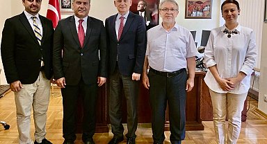 Rektör Adıgüzel, eğitim temaslarına Bulgaristan'da devam etti