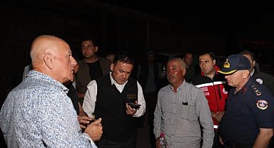 Vali Sözer yangın bölgesinde