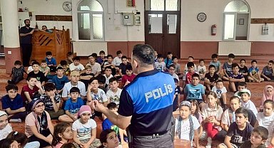 Yaz Kur'an kursu öğrencilerine güvenlik eğitimi
