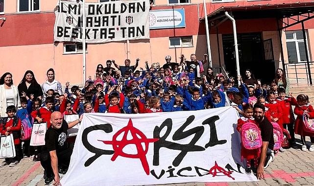 Beşiktaş Çarşı Vicdan Grubu’ndan Kızıldağ İlkokulu'na destek