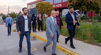 BAŞKAN ŞAHİN, ERİŞKİN ACİL SERVİSİNDE YAPILAN ÇALIŞMALARI İNCELEDİ