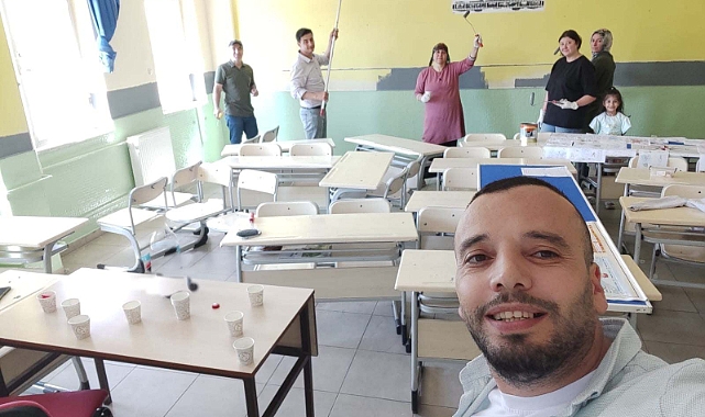 Şehit Murat Saraç İlkokulu işbirliğiyle Güzelleşti!
