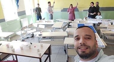 Şehit Murat Saraç İlkokulu işbirliğiyle Güzelleşti!